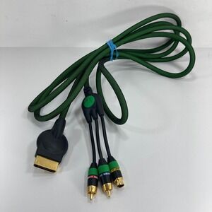 Monster S-Video Cable Green Original Microsoft XBOX Gold Tip - TESTED